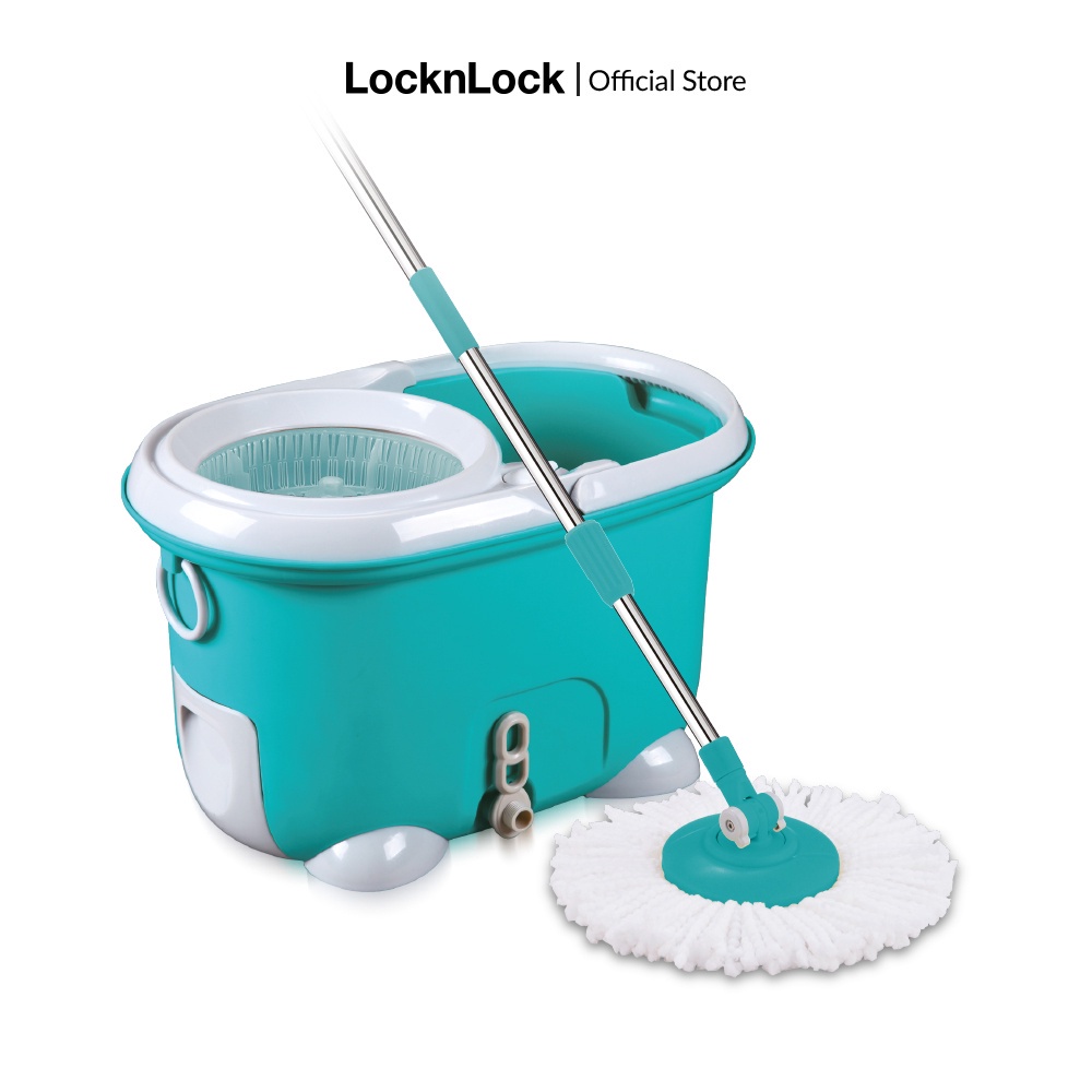 Bộ cây lau nhà xoay tay 360 độ Lock&Lock -Xanh dương - MOP-Q2-1