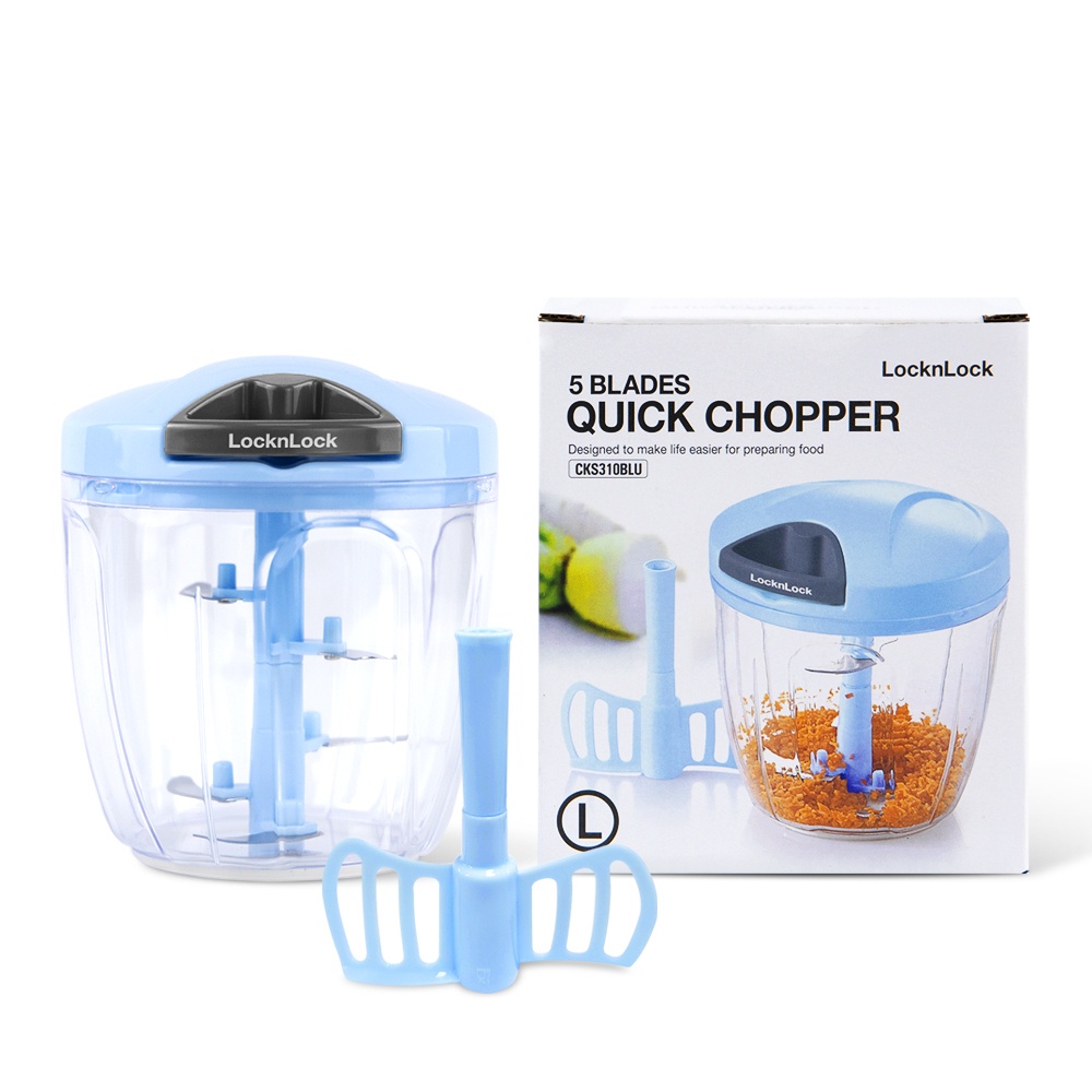 Dụng cụ băm rau củ quả, Lock&Lock, Size L, 900ml - CKS310BLU