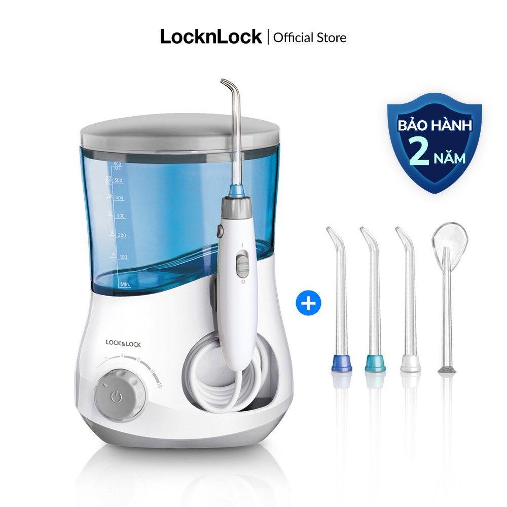 Máy tăm nước Lock&lock, Oral Irrigator, 600ml, Màu xanh dương - ENR111BLU