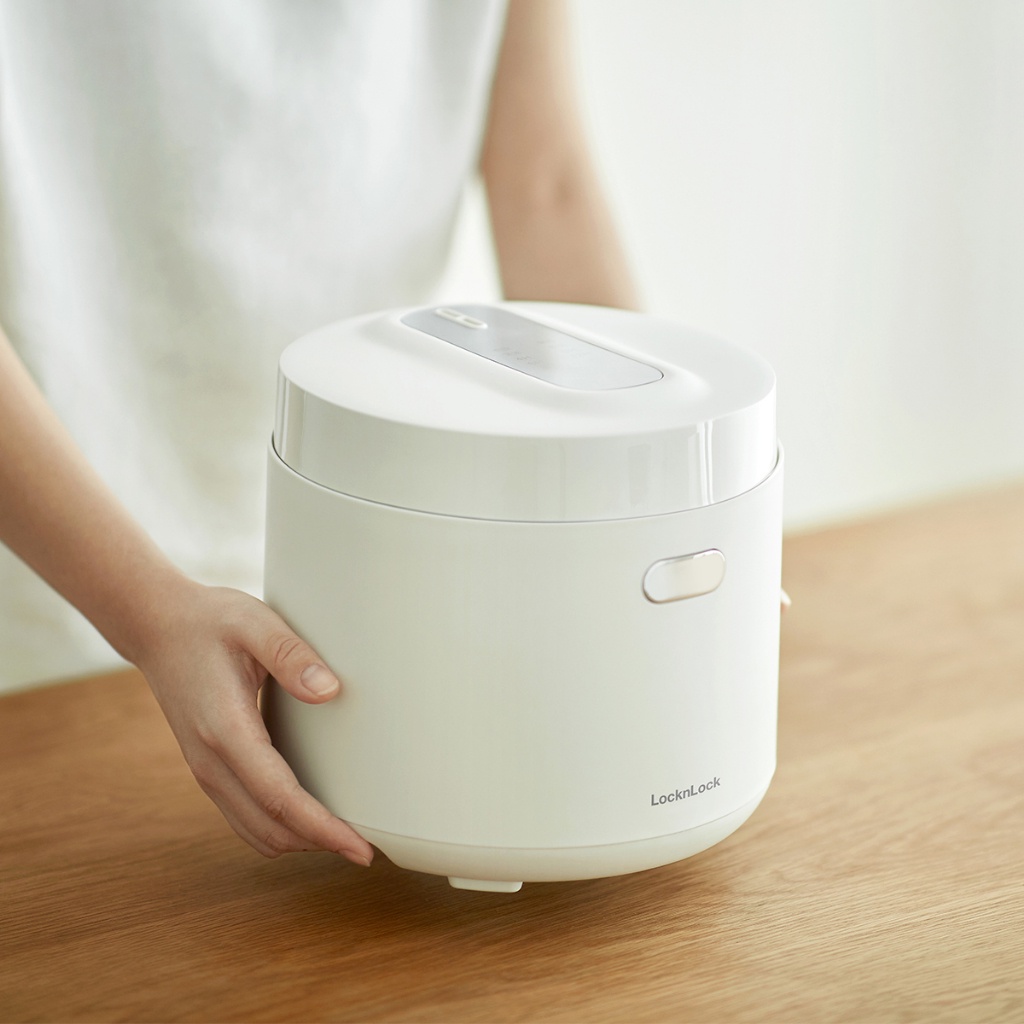 Nồi cơm điện Lock&Lock Bianco Smart rice cooker 1L Màu ngà EJR364IVY