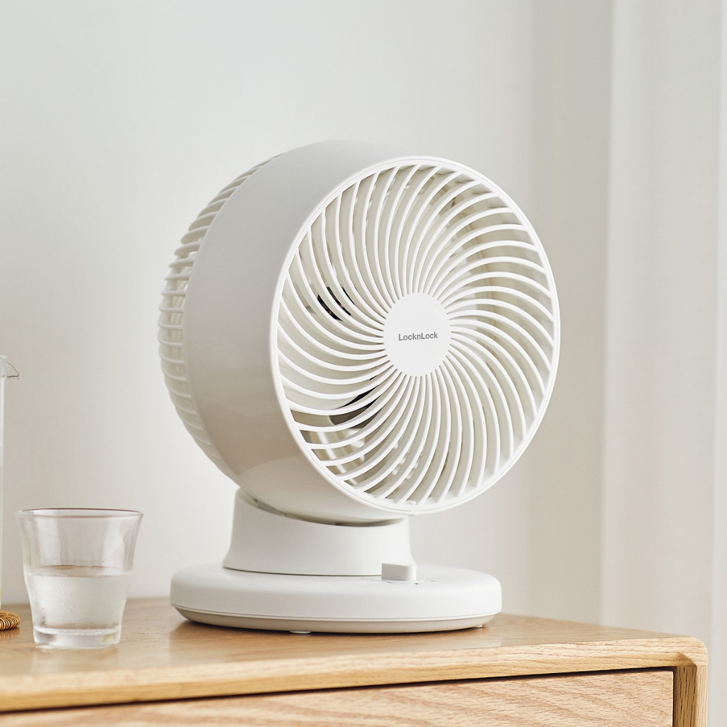 Quạt tuần hoàn không khí Lock&Lock Bianco Desktop circulation fan Màu ngà ENF156IVY