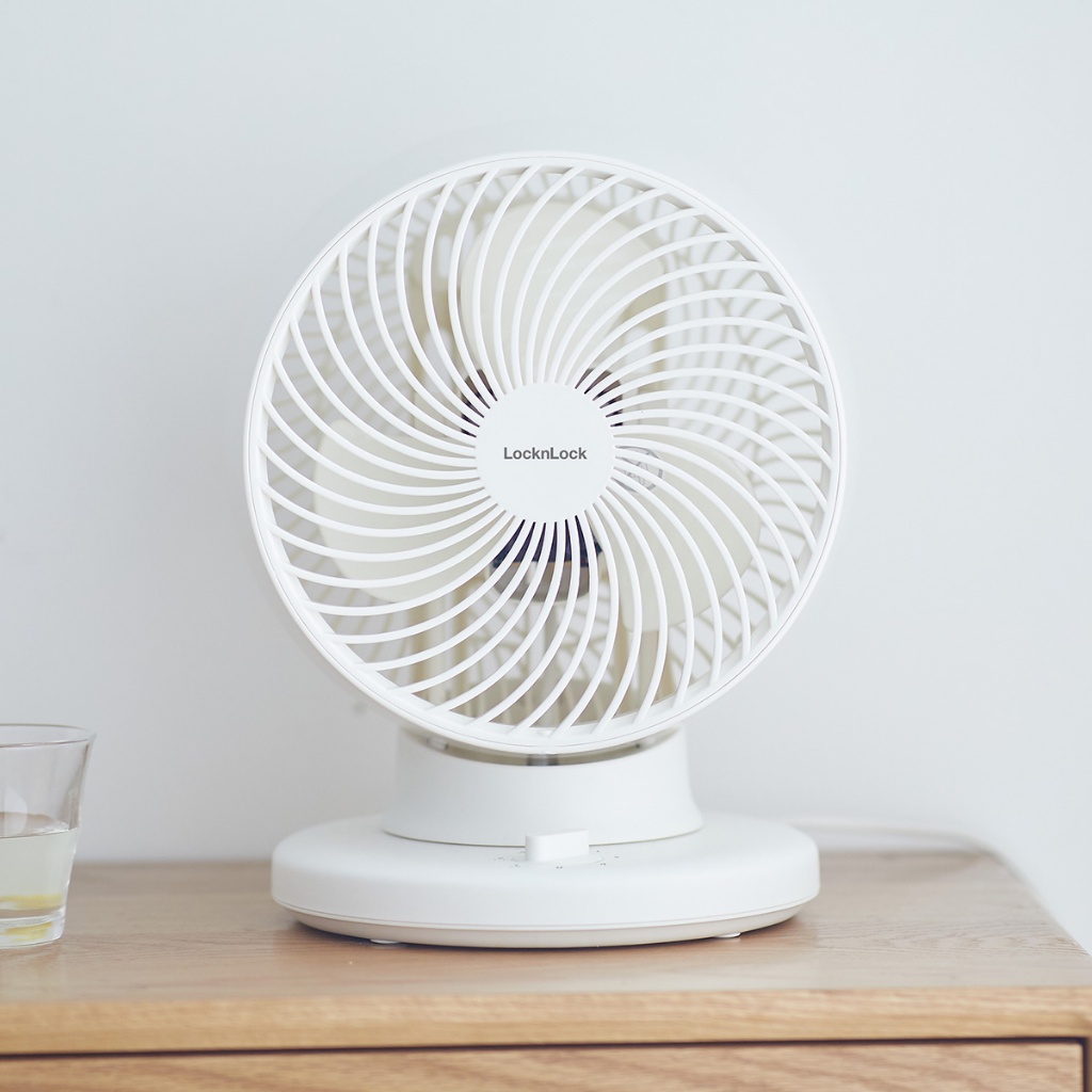 Quạt tuần hoàn không khí Lock&Lock Bianco Desktop circulation fan Màu ngà ENF156IVY