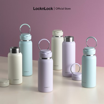 Bình giữ nhiệt Lock&Lock Sling Ring Tumbler 650ml / 800ml - LHC4321-22 và Sling Ring Nature Tumbler 650ml LHC4321