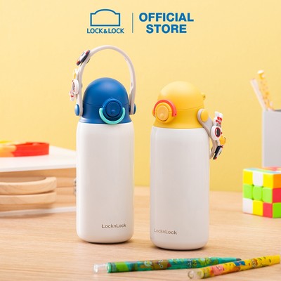 Bình giữ nhiệt Lock&Lock DIY Strap Tumbler 350ml - (Vàng/Xanh) LHC3283