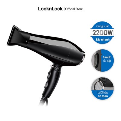 Máy sấy tóc Lock&Lock màu đen 220-240V ENA146BLK
