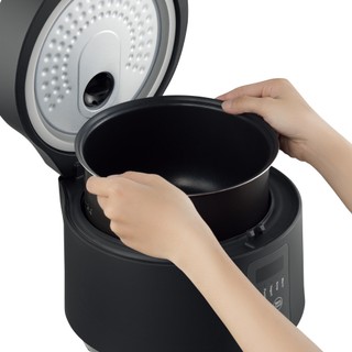 Nồi cơm điện Lock&Lock Compact Rice Cooker 1.2L màu đen EJR346BLK