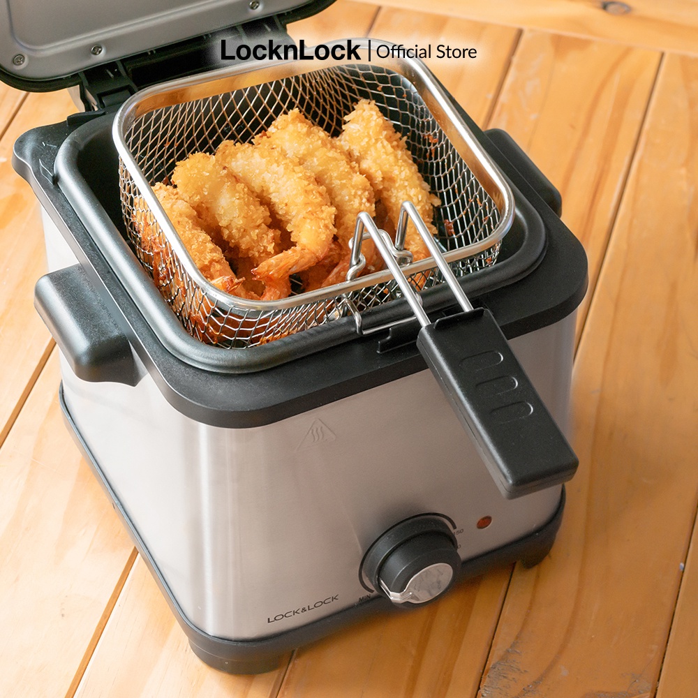 Nồi chiên ngập dầu Lock&Lock Deep Fryer 1.5L - Màu bạc - EJF716SLV