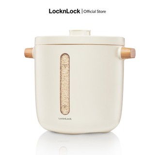 Thùng đựng gạo chân không Lock&Lock Vacuum Rice Keeper 7L - màu trắng EJR973WHT