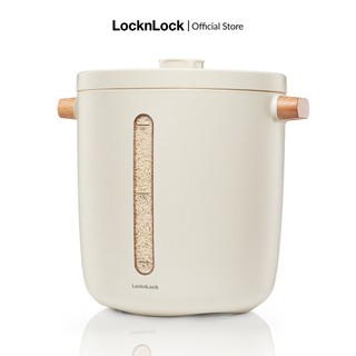 Thùng đựng gạo chân không Lock&Lock Vacuum Rice Keeper 12L - màu trắng EJR983WHT