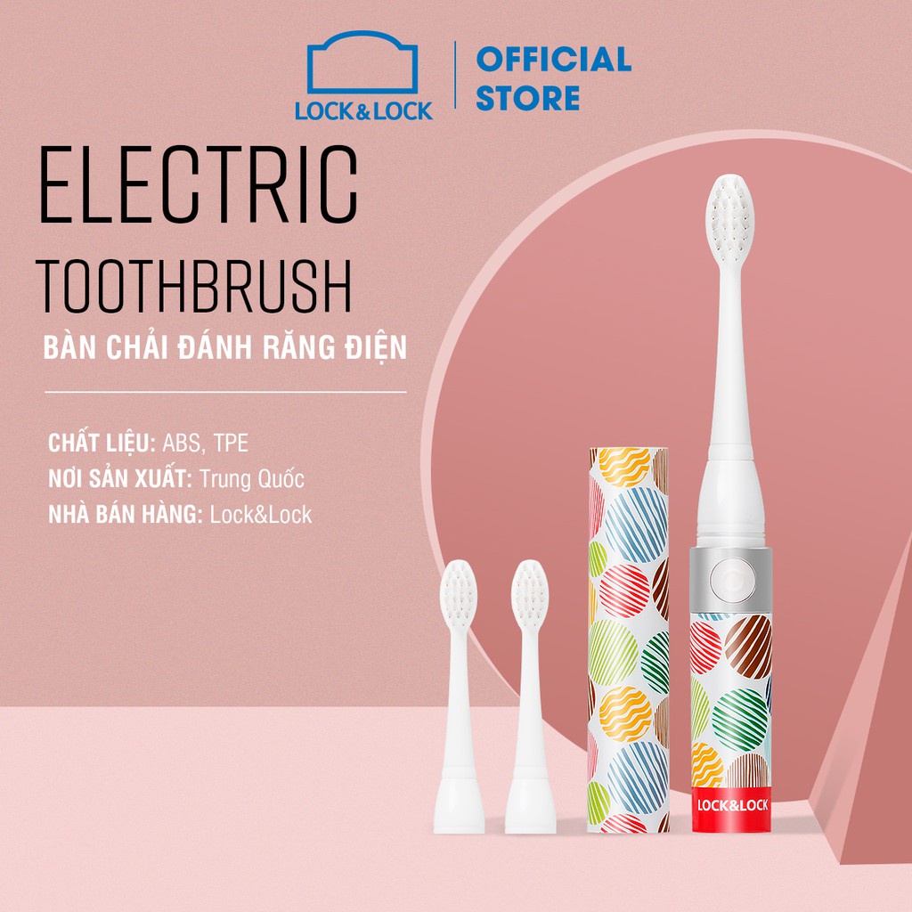 Bàn chải đánh răng điện Lock&Lock, Portable electric toothbrush - ENR236