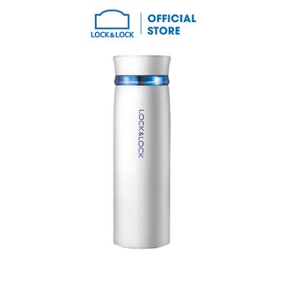 Bình giữ nhiệt lock&lock feather light 450ml - màu trắng / xanh lhc4131wb
