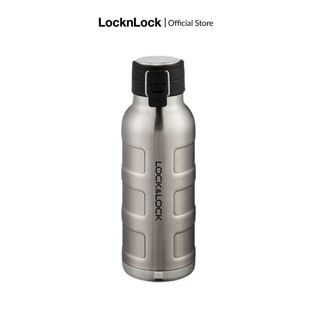Bình giữ nhiệt bằng thép không gỉ Lock&Lock Bumper Bottle 650ml LHC4142SLV