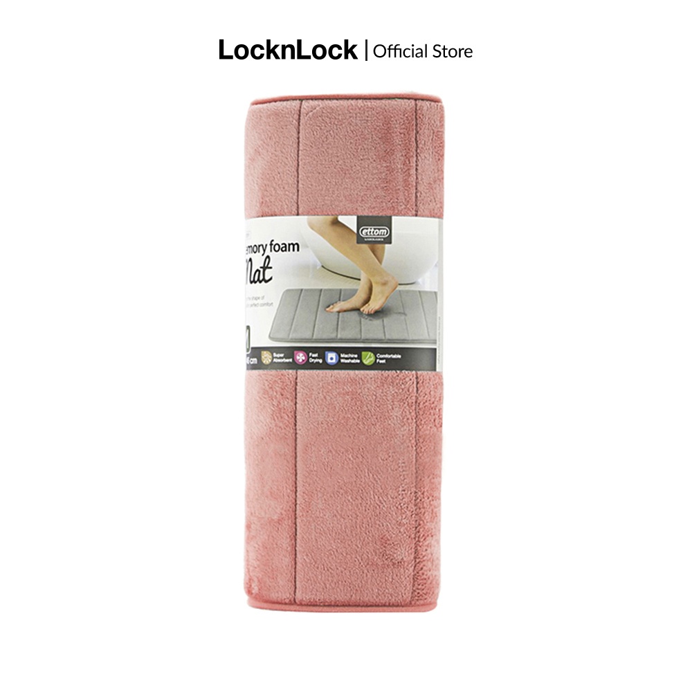 Thảm chùi chân Memory Foam, Lock&Lock, kiểu Stripe, cỡ M, 460*700*15mm -MAT511PIK