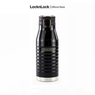 Bình giữ nhiệt bằng thép không gỉ Lock&Lock Wave Bottle 460ml Màu đen LHC4149BLK