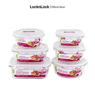 Bộ 6 hộp thủy tinh lock&lock euro llg429s6