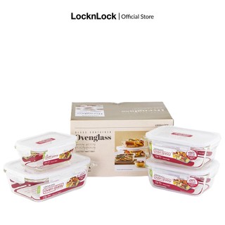 Bộ 4 hộp thủy tinh Lock&Lock Euro LLG429S4