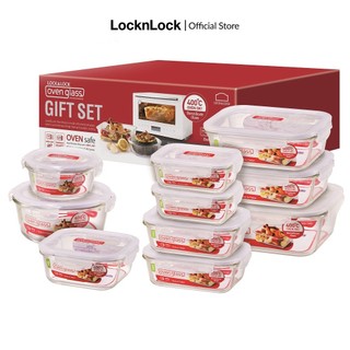 Bộ 10 hộp thủy tinh chịu nhiệt lock&lock llg455s001