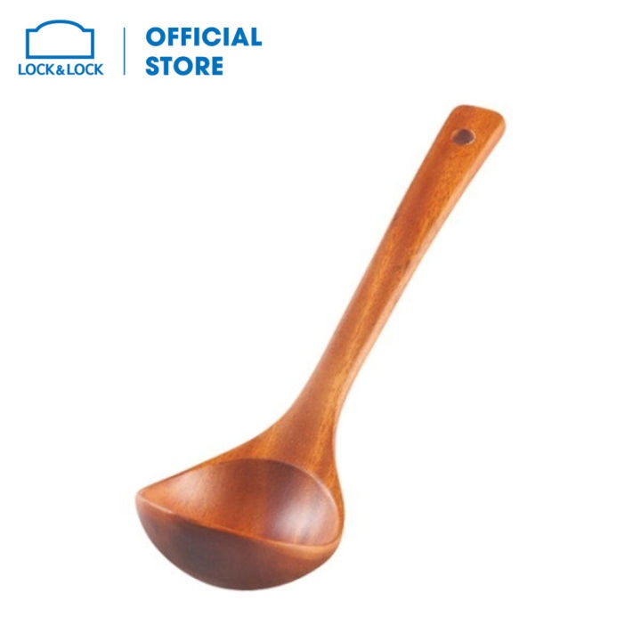 Muỗng múc thức ăn Lock&Lock bằng gỗ Rose Wood Ladle 26x7.2cm F00090