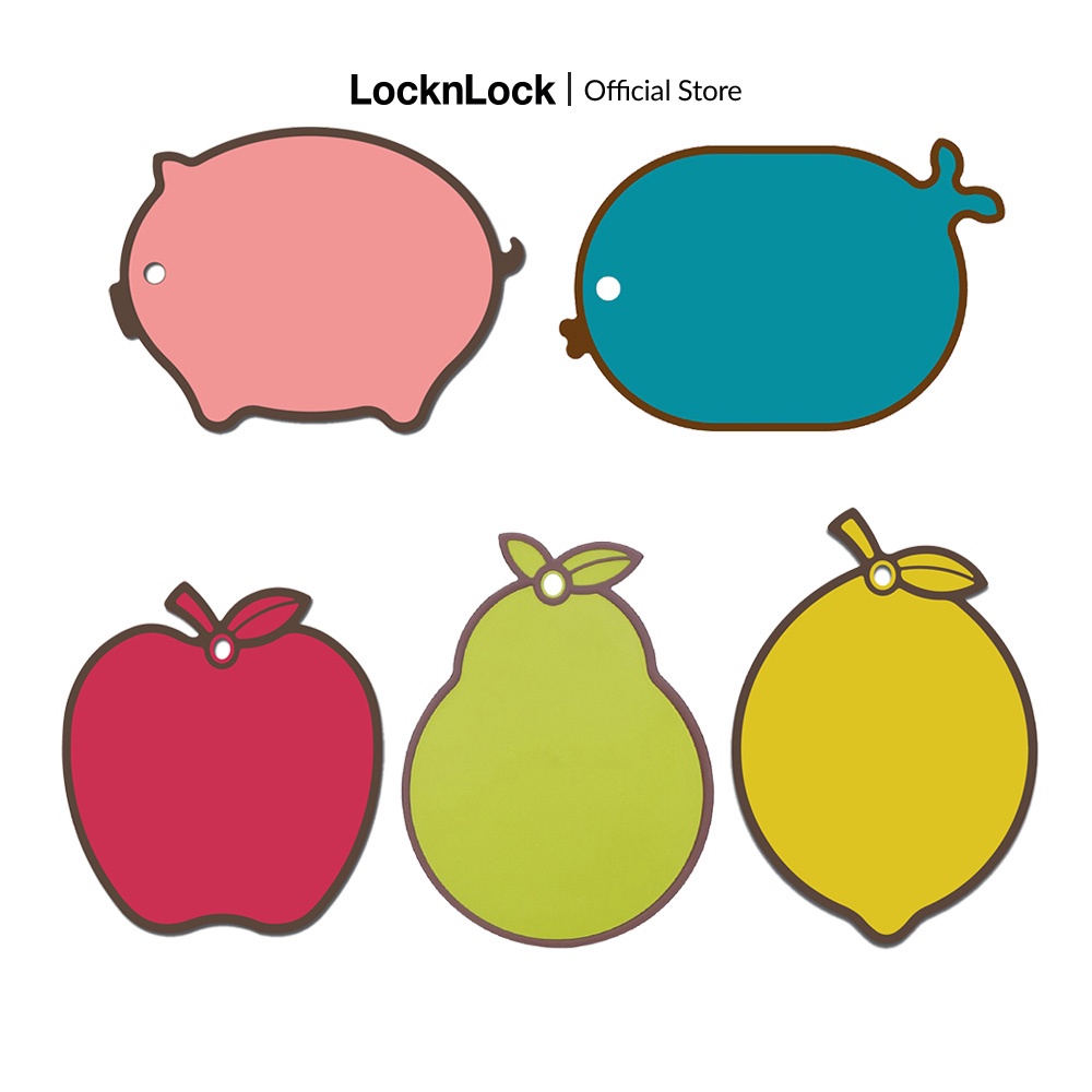 Thớt nhựa viền silicone kháng khuẩn Lock&Lock Anti-bacteria Cutting Board