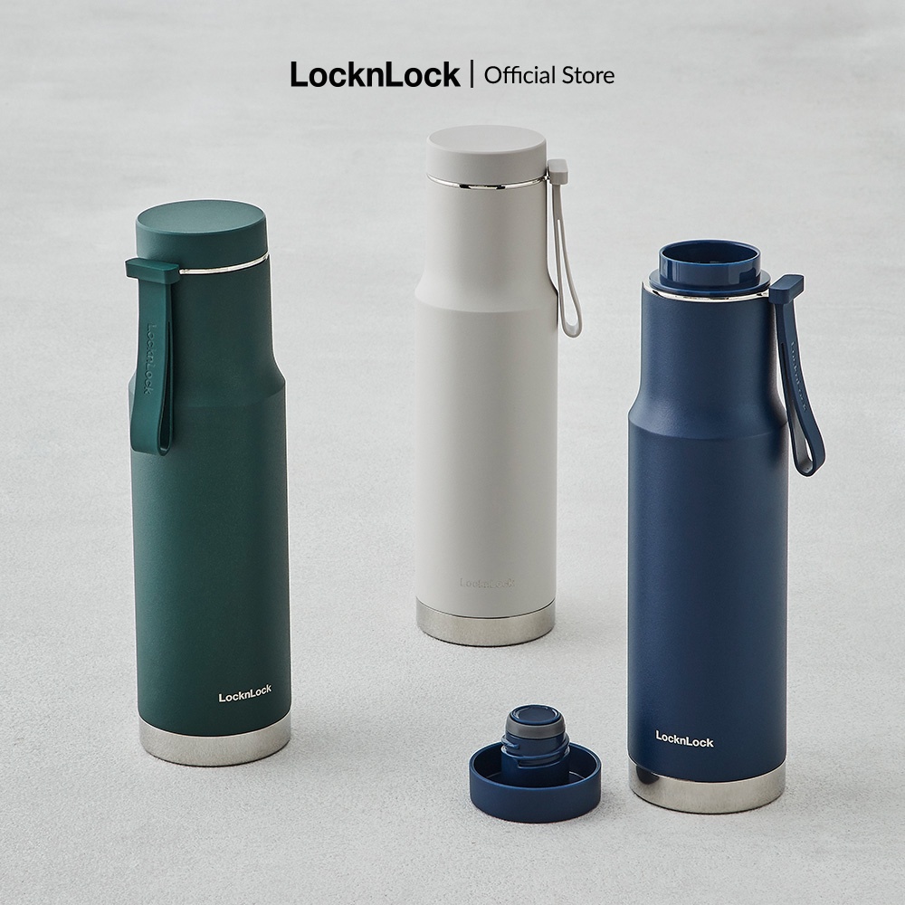 Bình giữ nhiệt LocknLock Metro Edge Tumbler 620ml - có quai xách, giữ nhiệt nóng lạnh - 3 màu LHC4199