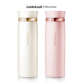 Bình giữ nhiệt Lock&Lock Feather Light Ring Vacuum Tumbler 450ml - 2 màu, giữ nóng lạnh cả ngày LHC4131