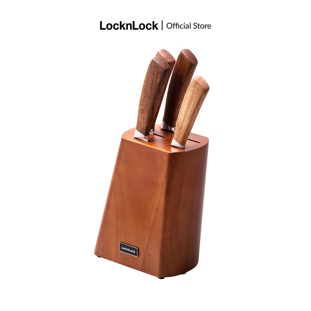 Bộ dao 6 món Lock&Lock Wood Knife Block CKK003