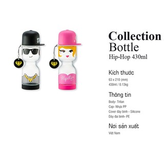 Bình Nước Nhựa Lock&Lock Hip-Hop Boy [HLC671HB] (430ml)