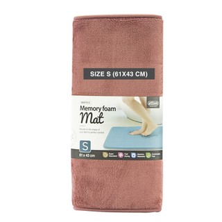 Thảm chùi chân Memory FoamLock&Lock cỡ S 430x610x15mm hồng MAT512PIK