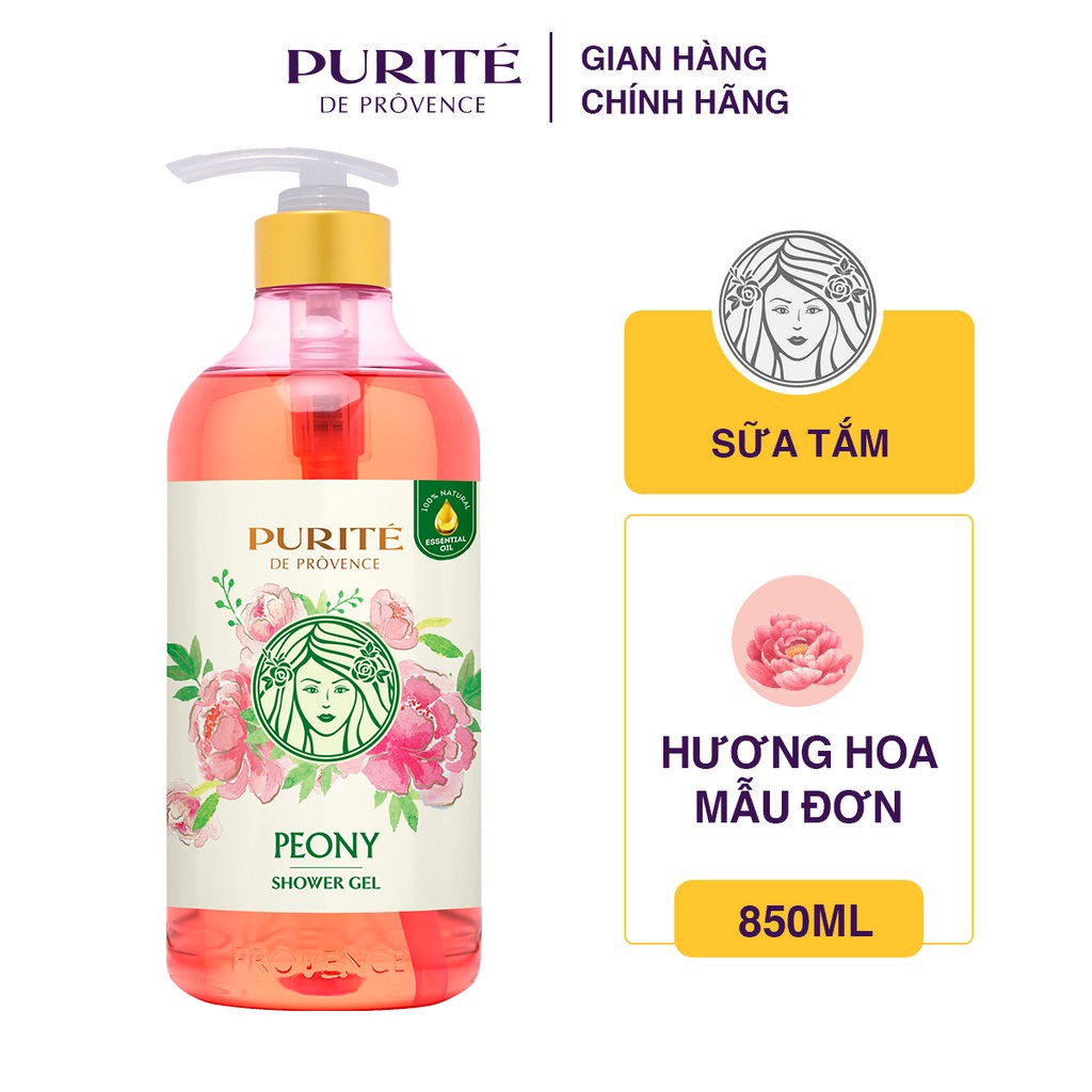 Sữa Tắm Thiên Nhiên Purité 850ml