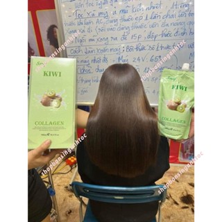  Thuốc Ép Duỗi Tóc Đa Năng 1 Lần Không Mềm Hóa KIWI 900ml 