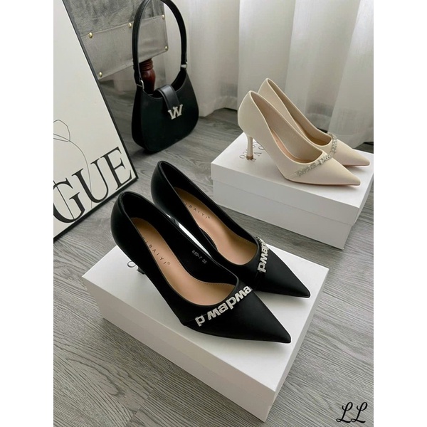 Giày cao gót chữ đá gót nhọn công sở cao cấp