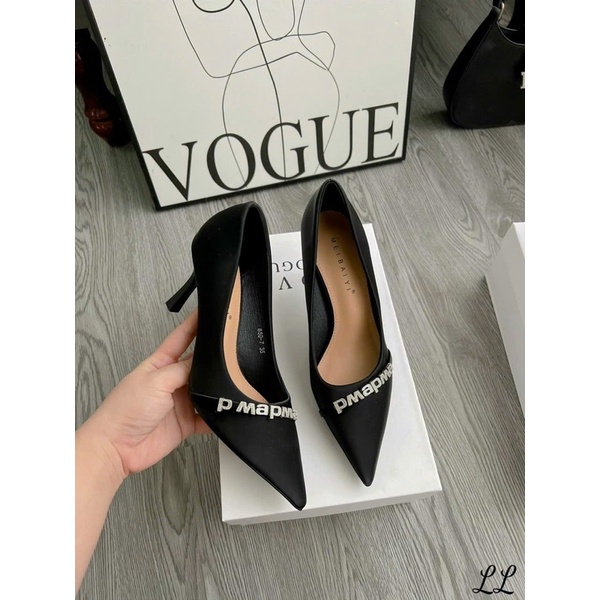 Giày cao gót chữ đá gót nhọn công sở cao cấp