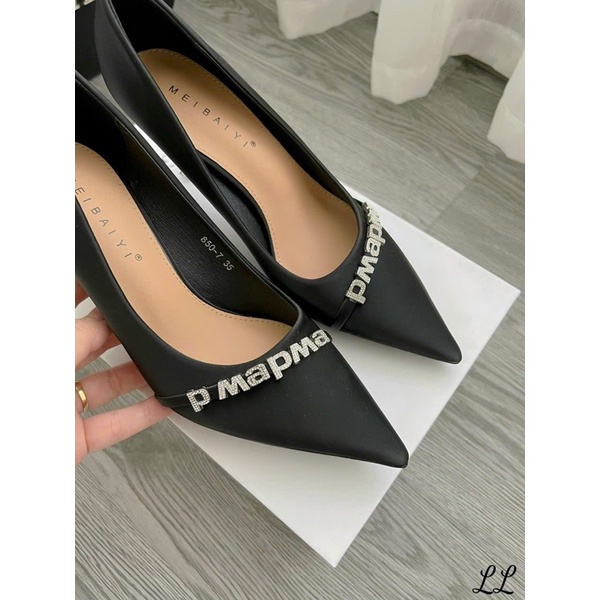 Giày cao gót chữ đá gót nhọn công sở cao cấp