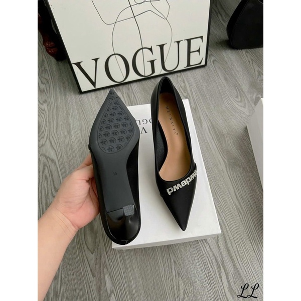 Giày cao gót chữ đá gót nhọn công sở cao cấp