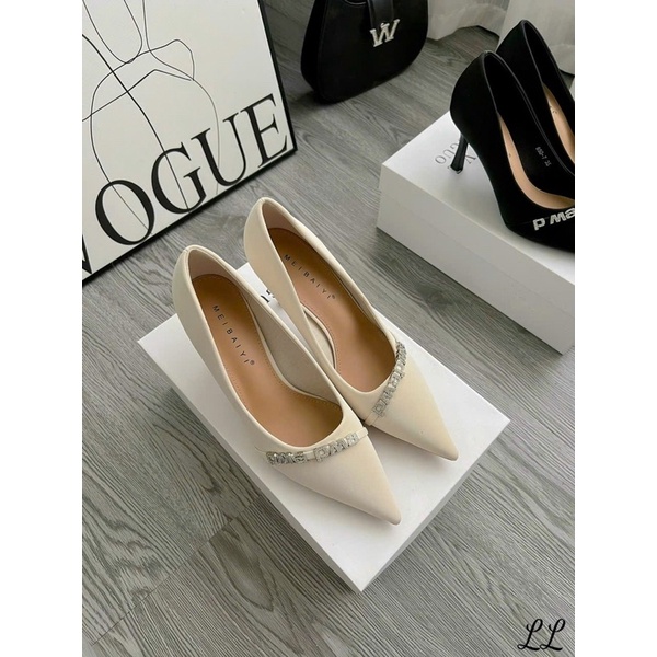 Giày cao gót chữ đá gót nhọn công sở cao cấp