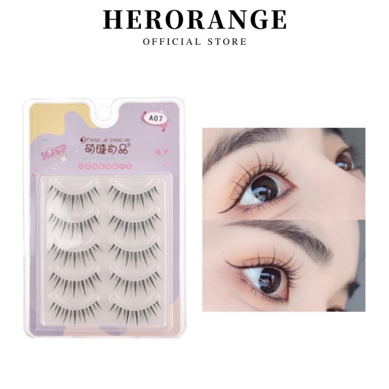 MengjieShangpin® lông nheo Giả 3D Dài Và Dày bất ngờ 5 Cặp/hộp