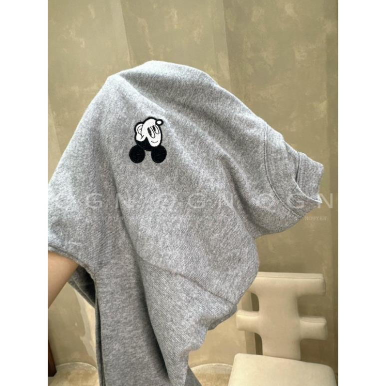 Set 3 áo pull dt xám trắng kẻ micky hot