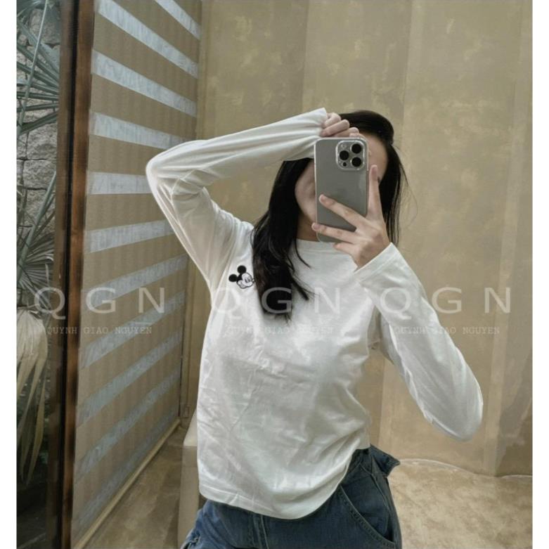 Set 3 áo pull dt xám trắng kẻ micky hot