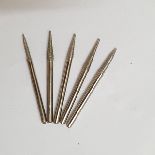 Mũi mài đá quý đầu nhọn cán 3mm - mũi mài kim khí nhọn