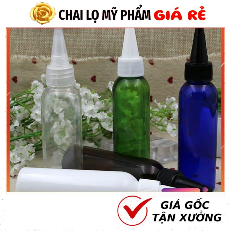 Chai Chiết Mĩ Phẩm HUY HA COSMETIC PACKAGING Nhựa Pet Nút Nhọn 100ml,50ml,30ml,20ml Chiết Mực,.
