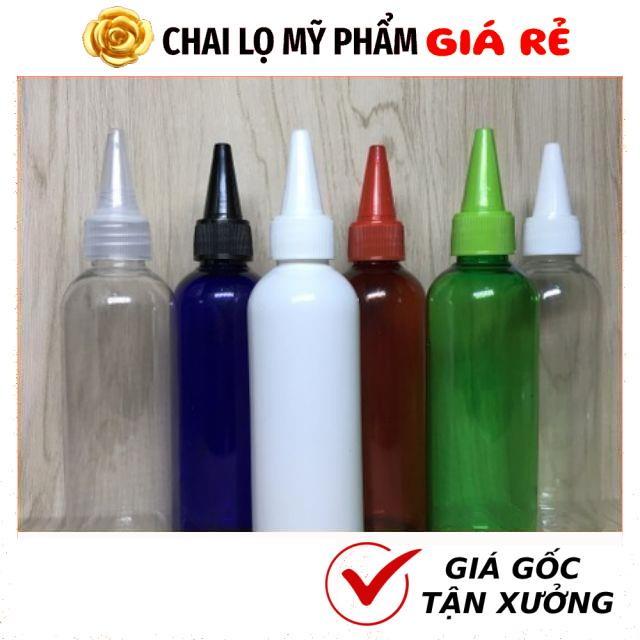 Chai Chiết Mĩ Phẩm HUY HA COSMETIC PACKAGING Nhựa Pet Nút Nhọn 100ml,50ml,30ml,20ml Chiết Mực,.
