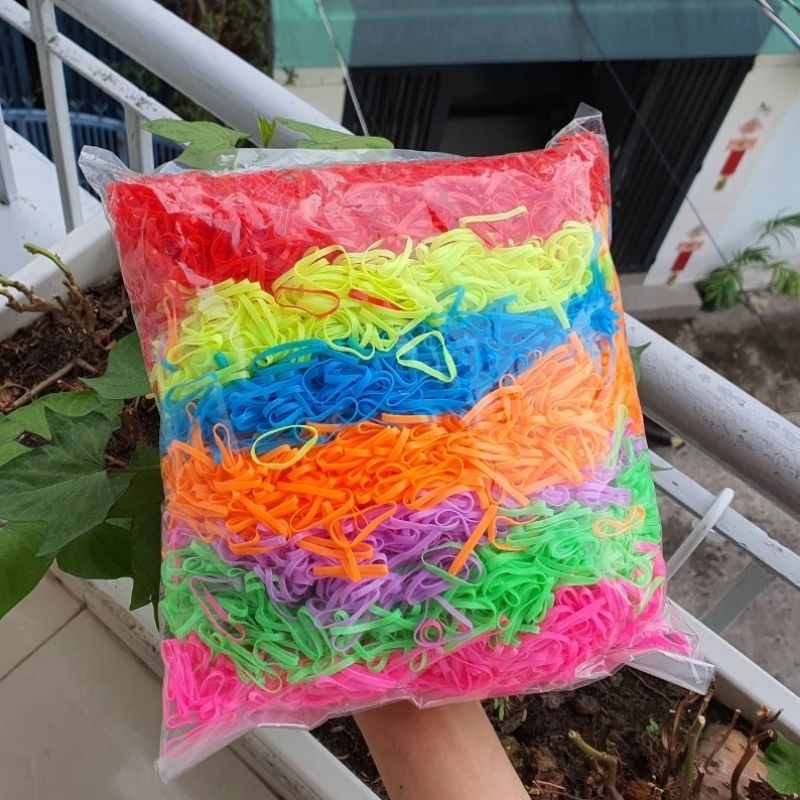 Chun Buộc Tóc Bịch thun thái siêu dẻo 100g, HUHA.