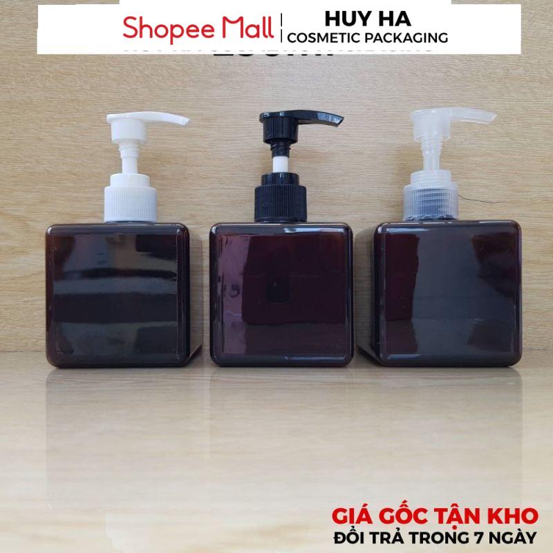 Chai Lọ Xịt Vòi Nhấn HUY HA COSMETIC PACKAGING Xịt Vòi Nhấn Sữa Tắm 250ml Chiết Mỹ Phẩm, Dầu Gội, Sữa Tắm Top Rẻ