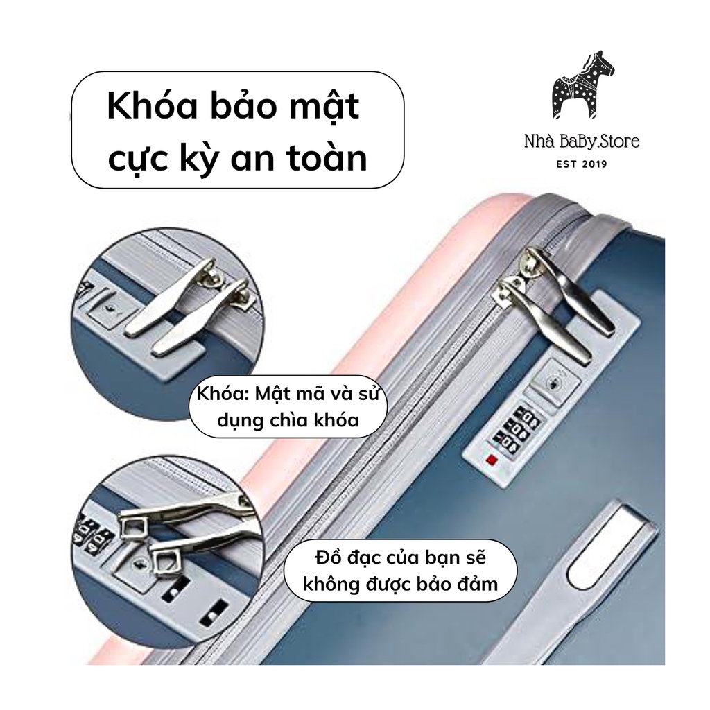 Vali kiêm xe đẩy siêu Hot bảng cao cấp loại 1 GLT-099 2in1 cho bé size 21,5l xách tay