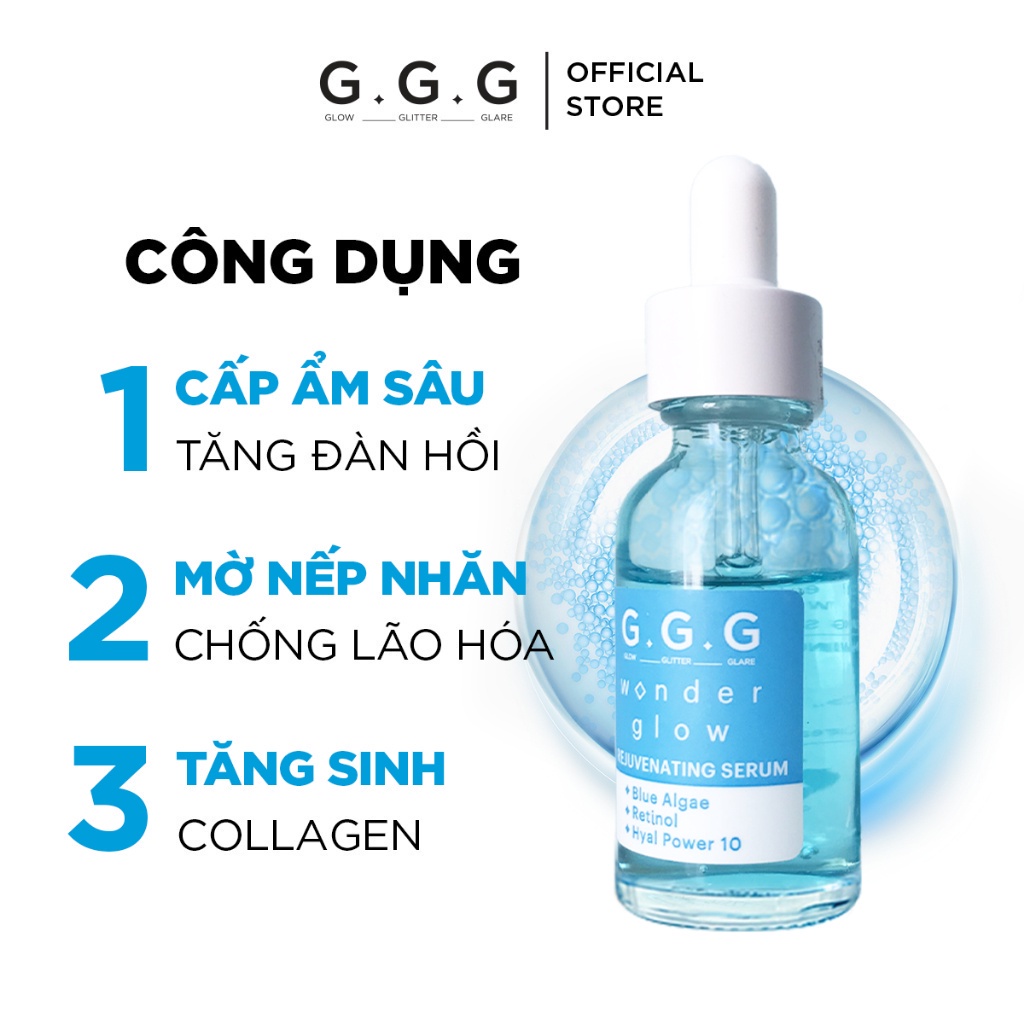 Combo Tinh Chất Dưỡng Ẩm Sâu Tươi Trẻ Da GGG 30ml x 150ml