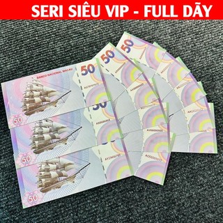 SERI XỊN- Tiền Thuận Buồm Xuôi Gió Macao Macau Số Seri Đẹp - Full Bát Quý 1 Đến 9, 68 79 - Kỷ Niệm