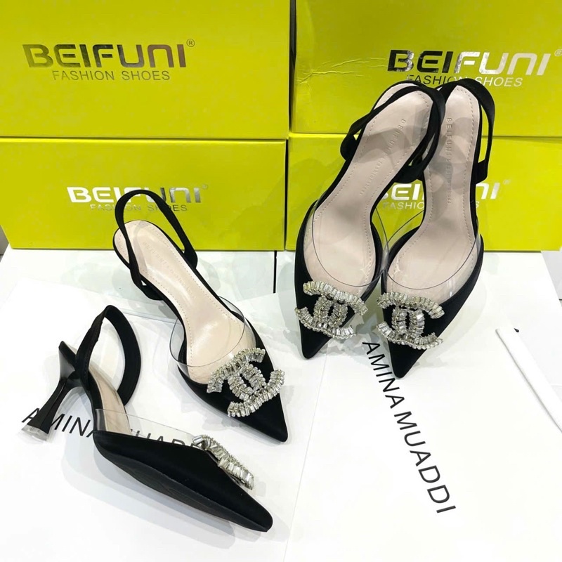 Giày cao gót 5cm chữ x đá cao cấp