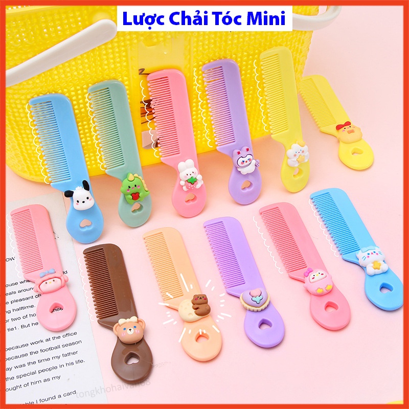 Lược Chải Tóc Mini Dễ Thương Cho Bé Gái, Lược Bỏ Túi Thiết Kế Đơn Giản Tiện Lợi Dễ Dàng Mang Theo