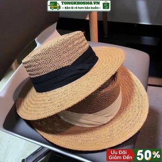 MŨ CÓI ĐI BIỂN 💖FREESHIP💖 MŨ CÓI GẮN RUY BĂNG XẾP NẾP SIÊU SANG - Tongkhosi68.VN
