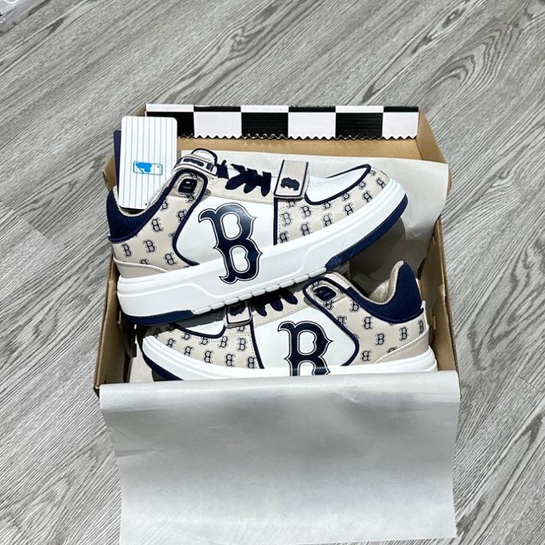 Giày độn đế MLB chunky liner dán, Giày MLB Chunky quai dán họa tiết Bản Cao Cấp Độn Đế 5cm hot trend 2023